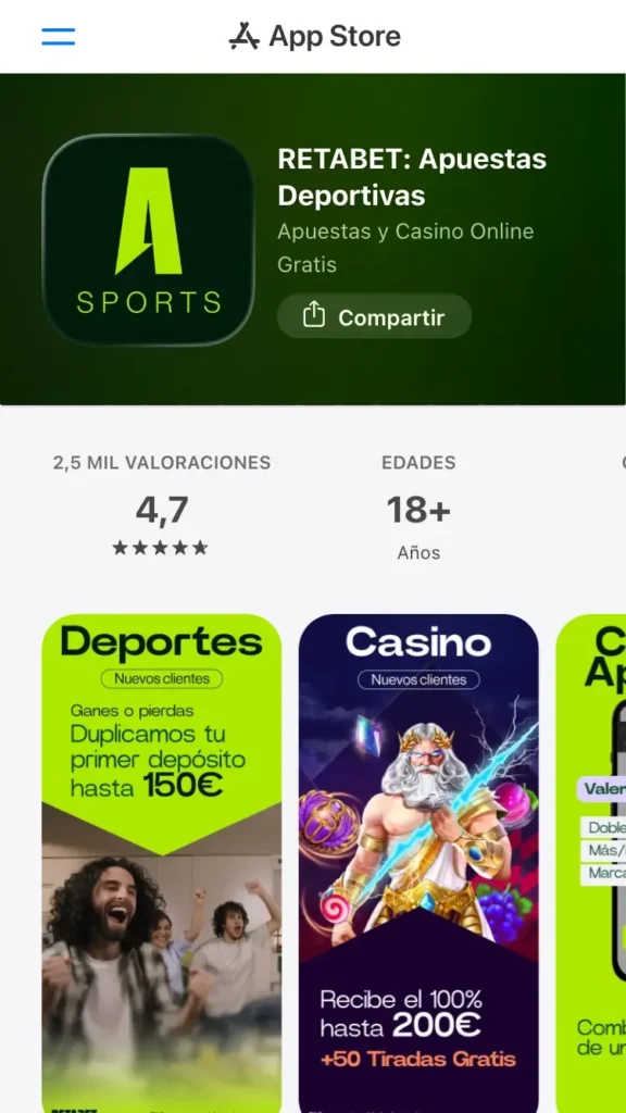 reta bet appstore
